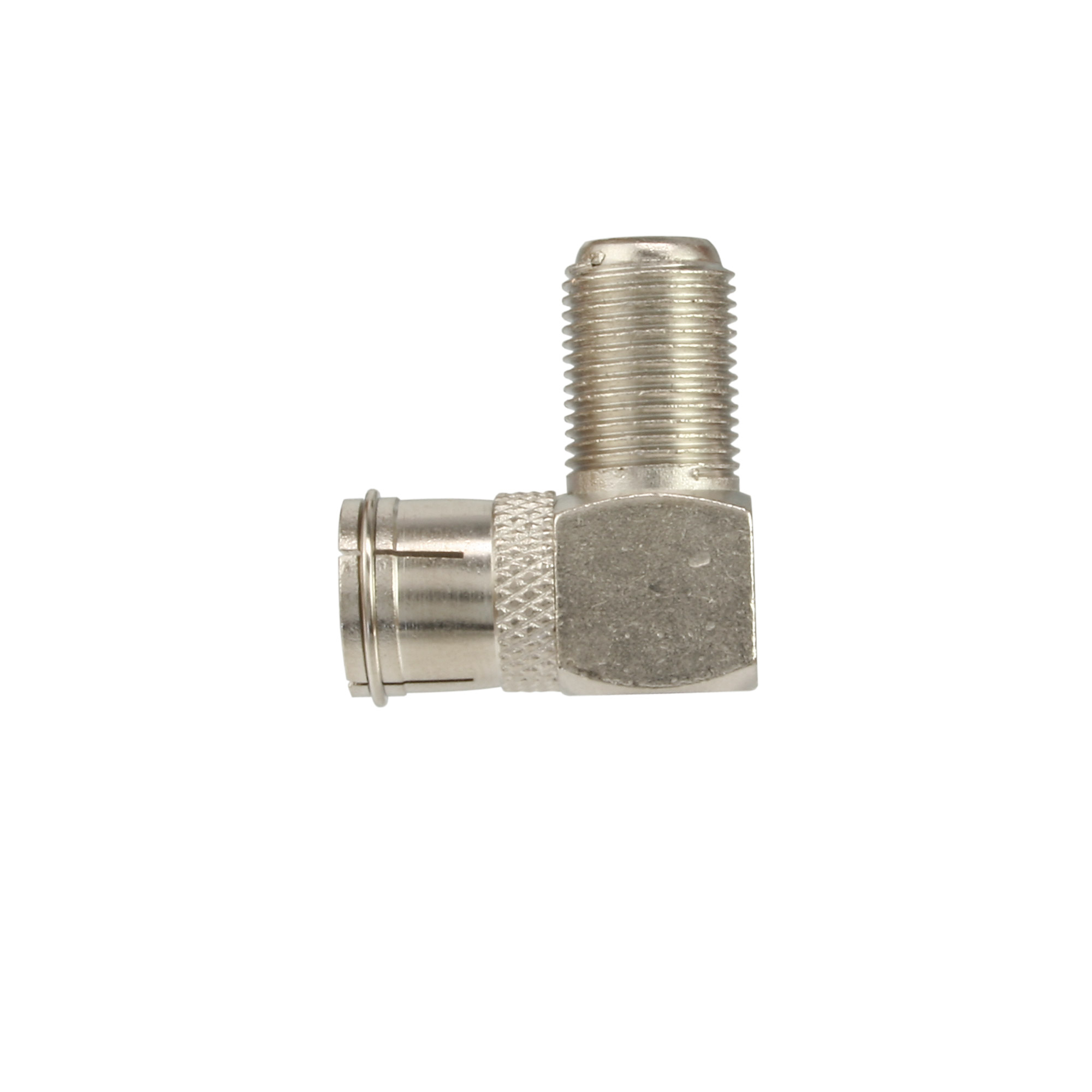 Inline® Adapter F-Quick-Stecker (SAT) auf F-Buchse (SAT), gewinkelt