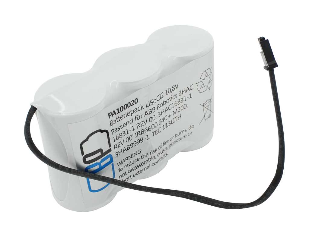 Batteriepack 10,8V F1x3 LS33600 passend für ABB Robotics 3HAC 16831-1 REV 00