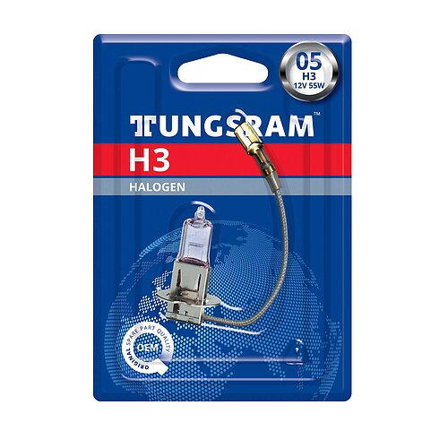 Tungsram H3 12V 55W PK22s Standard 1St. Blister