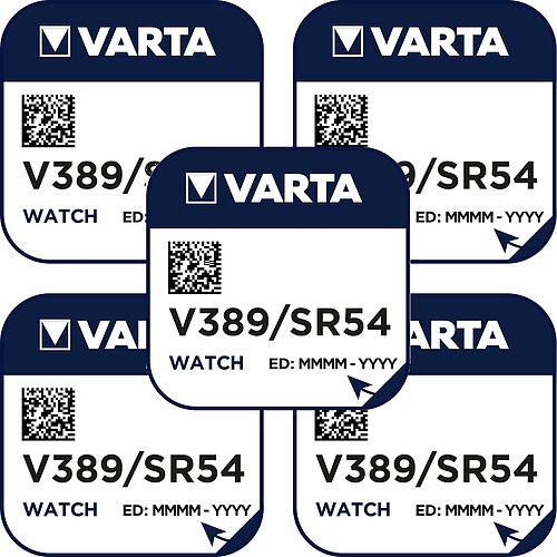 5x Varta SR1130W SR54 389 Silberoxid Batterie 1,55V