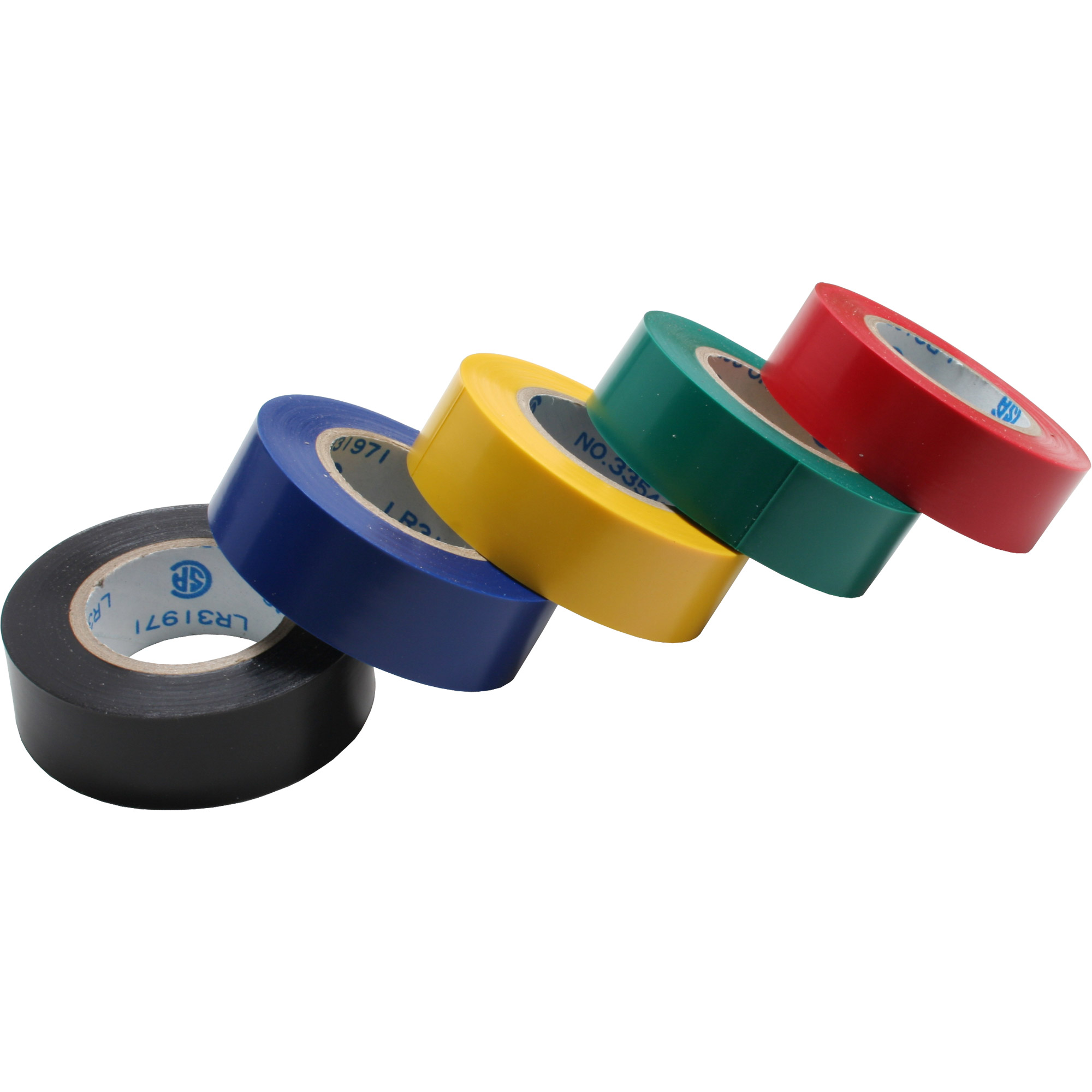 Inline® Isolierband, 5er Pack, div. Farben, 18mm, 9m Inline® Isolierband, 5er Pack, div. Farben, 18mm, 9m