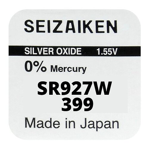 1x SR927W SR57 399 Silberoxid Batterie Seizaiken 1,55 V