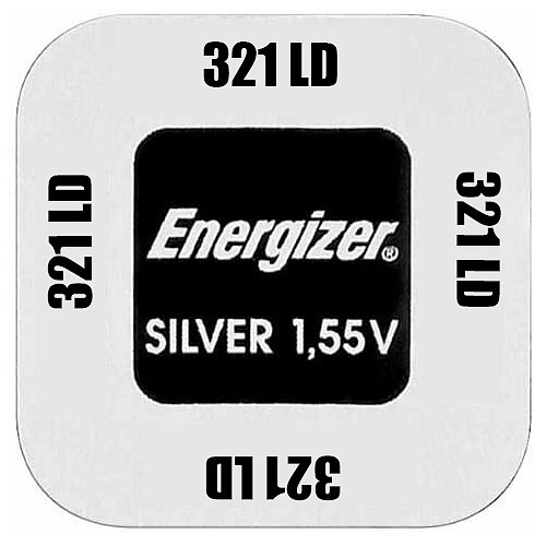 10x SR616SW SR65 321 Silberoxid Batterie Energizer 1,55 V