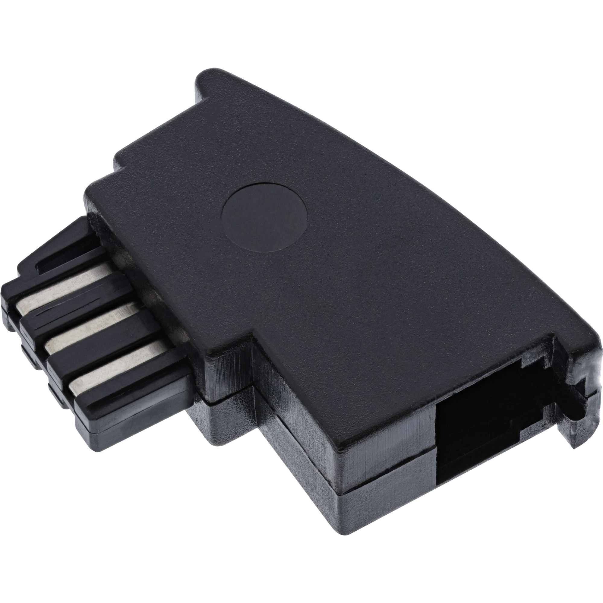 Inline® TAE-F Adapter, TAE-F Stecker auf RJ11 Buchse, für Import Telefone