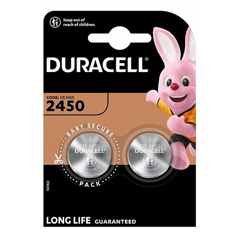 Duracell CR2450 Lithium Knopfzelle 3V Batterie 2er Verpackung