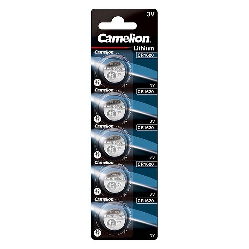 Camelion CR1620 Lithium Knopfzelle 3V - 10 Batterien - 2 x 5er Streifen