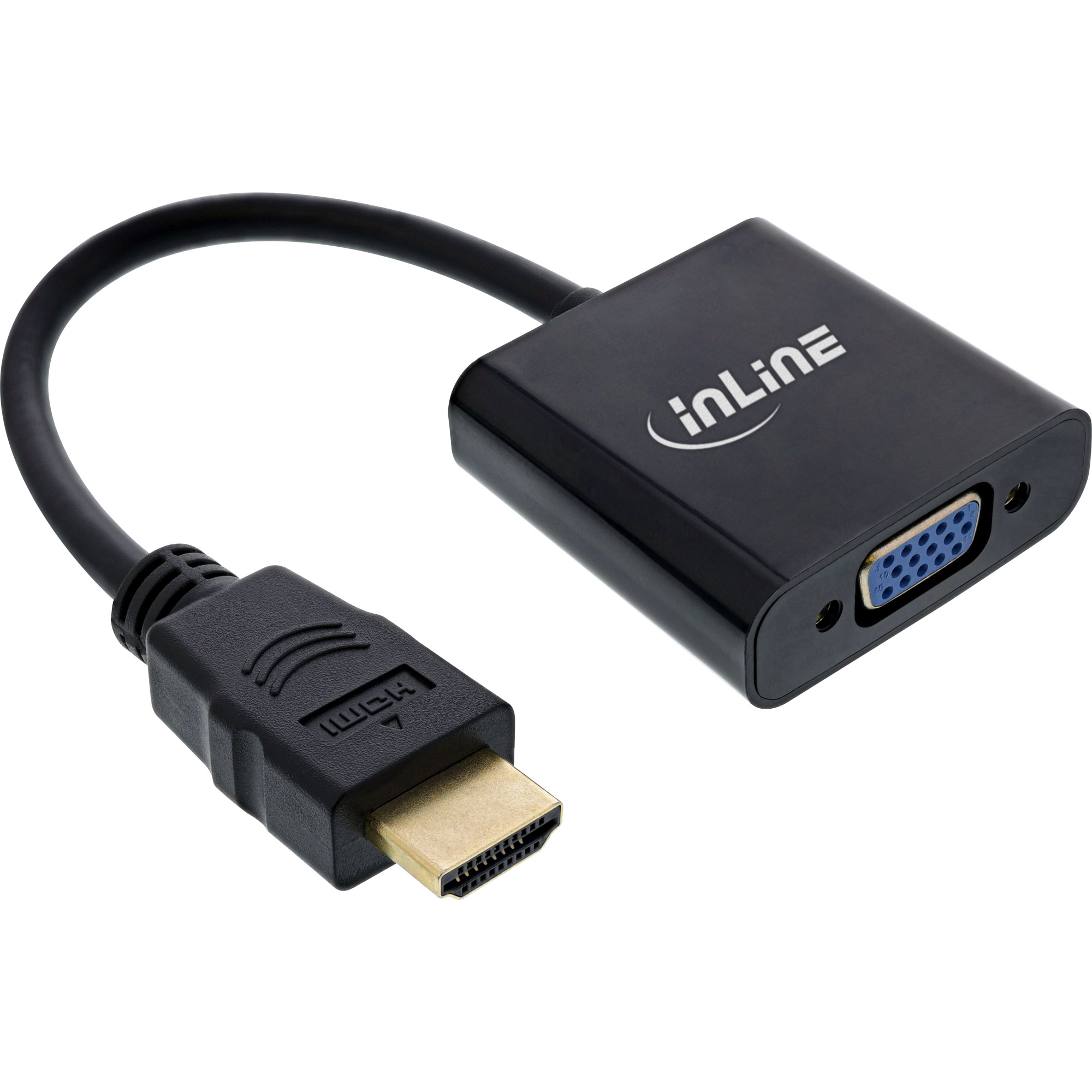 Inline® Konverter Kabel HDMI zu VGA, mit Audio