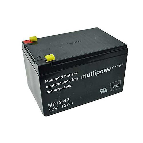 Multipower MP12-12 AGM 12 V 12 Ah - 4,8mm Faston