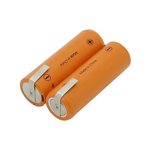 Rasiererakku NiMH 2,4V 1500mAh mit Lötfahnen ersetzt PHILIPS 138
