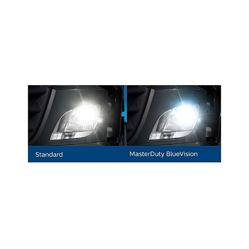 Philips H3 24V 70W PK22s 24V Halogen MasterDuty BlueVision 1Stück