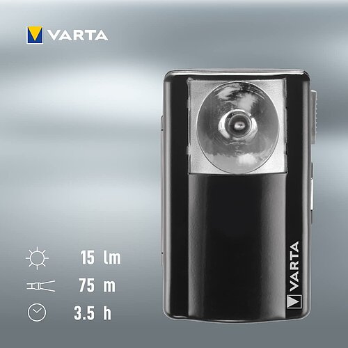 Varta Palm Light Taschenlampe 16645 - inkl. Batterie