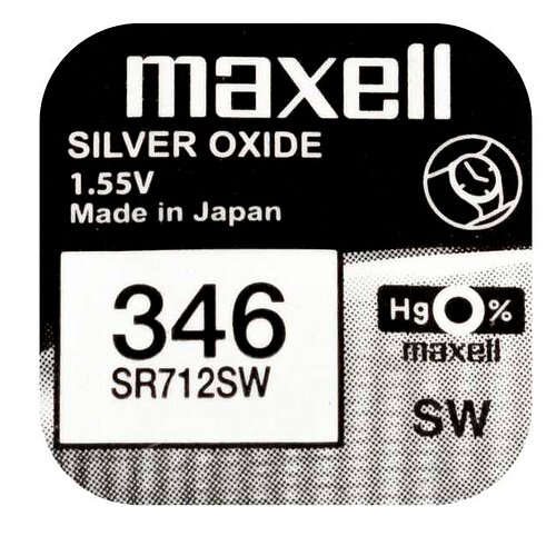 10x SR712SW 346 Silberoxid Batterie Maxell 1,55 V