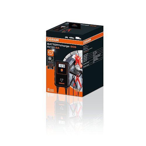 BATTERYcharge 906 Intelligentes Batterielade- und Batteriewartungsgerät 1St. OSRAM