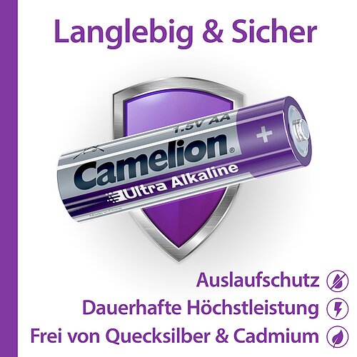 100x Camelion Ultra AA Mignon LR6 Alkaline Batterien