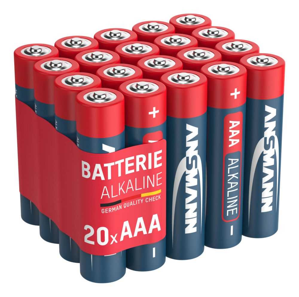 Ansmann Red AAA Micro LR03 Alkaline Batterien - 20er Verpackung Ansmann Red AAA Micro LR03 Alkaline Batterien - 20er Verpackung