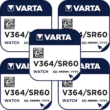 5x Varta SR621SW SR60 364 Silberoxid Batterie 1,55V
