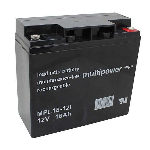 Multipower MPL18-12I AGM 12 V 18 Ah - M5 Schraubanschluss Multipower MPL18-12I AGM 12 V 18 Ah - M5 Schraubanschluss
