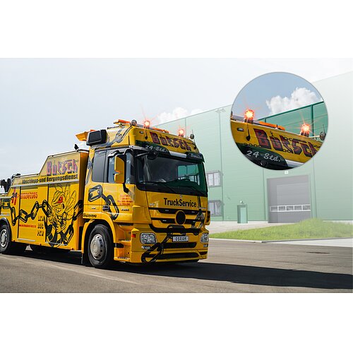 LIGHTsignal HAL BEACON LIGHT 360° Rundumkennleuchte Warnlicht 24V 1St. OSRAM