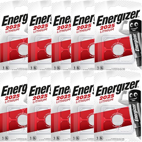Energizer CR2025 Lithium Knopfzelle 3V Batterie - 10er Verpackung
