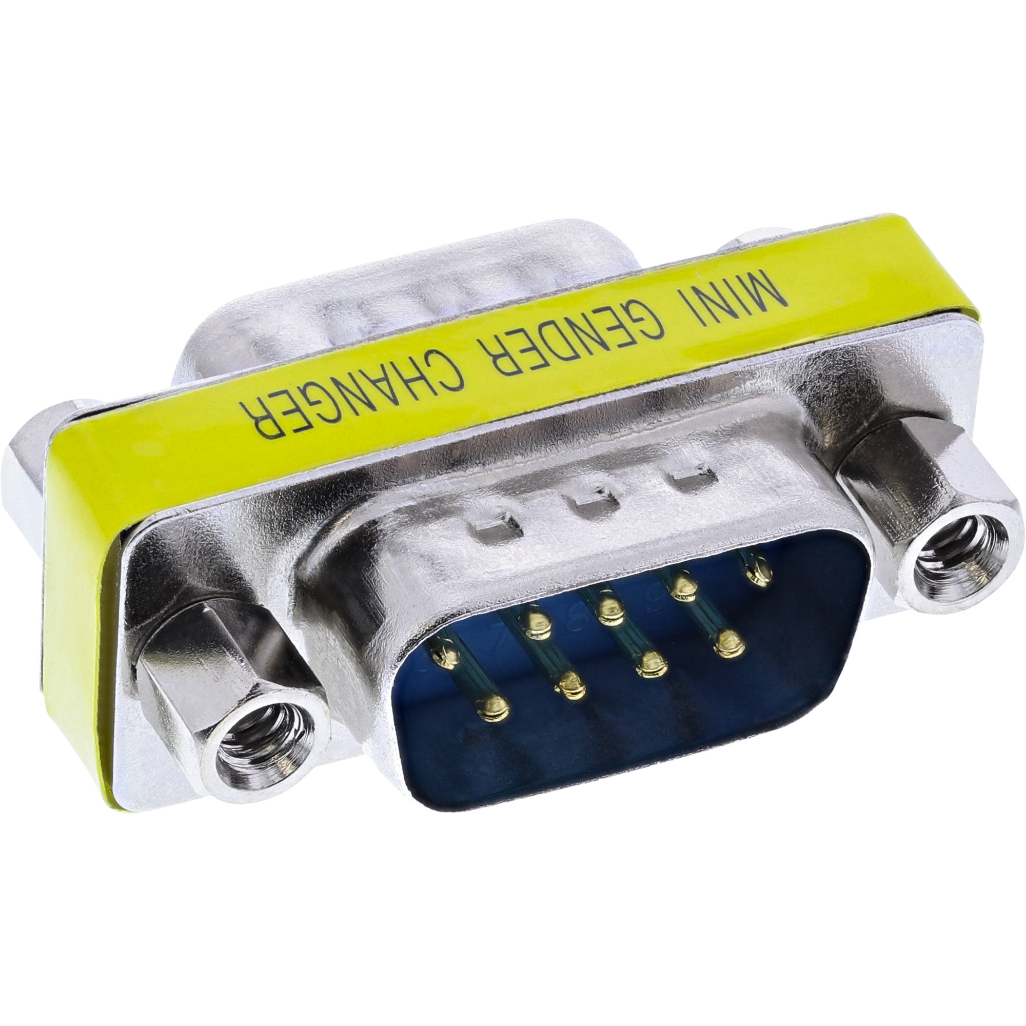 Inline® Mini-Gender-Changer, 9pol Stecker / Stecker