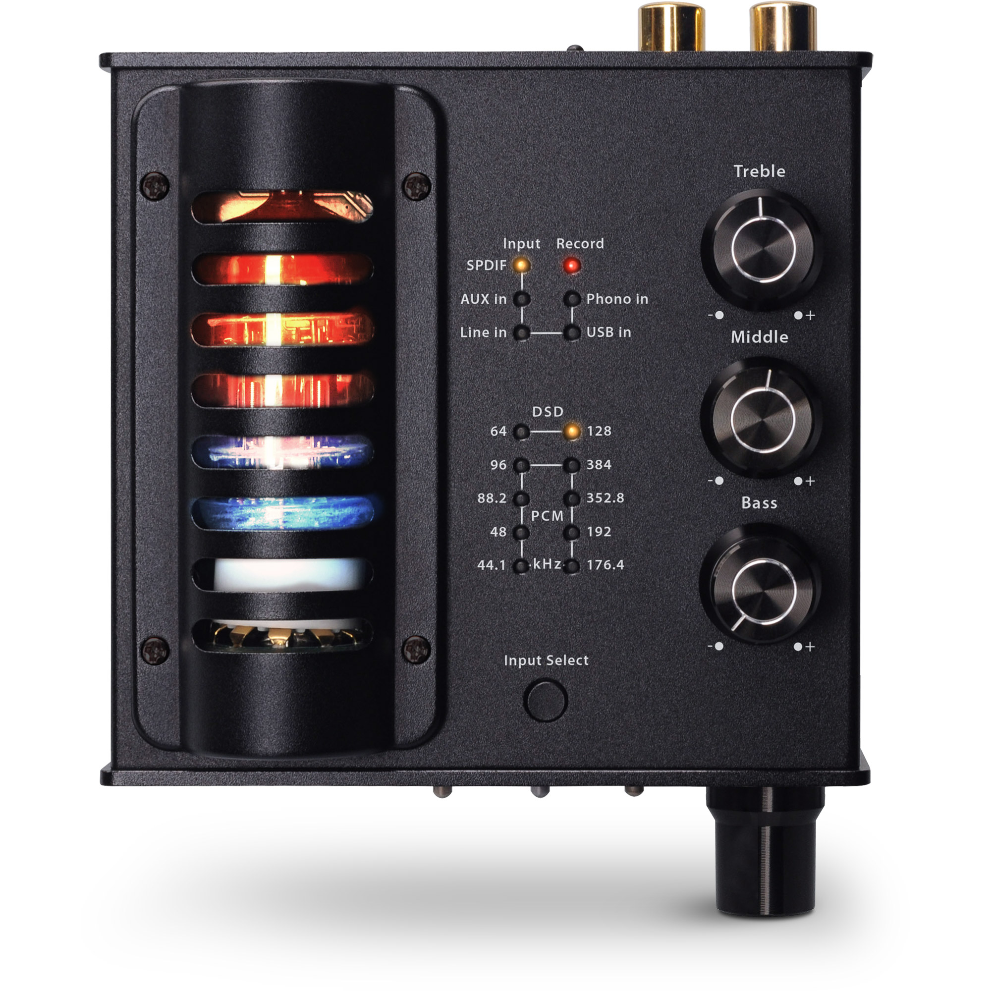 InLine AmpUSB-EQ, Hi-Res DSD Kopfhörer-Röhrenverstärker+ Equalizer, USB DAC