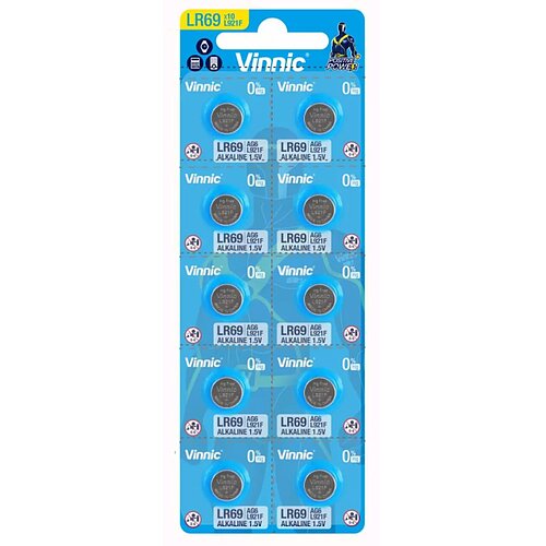 10x Vinnic AG3 LR41 LR736 392 1.5V Alkaline Knopfzelle