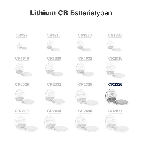 Camelion CR2325 Lithium Knopfzelle 3V Batterie 1er Verpackung