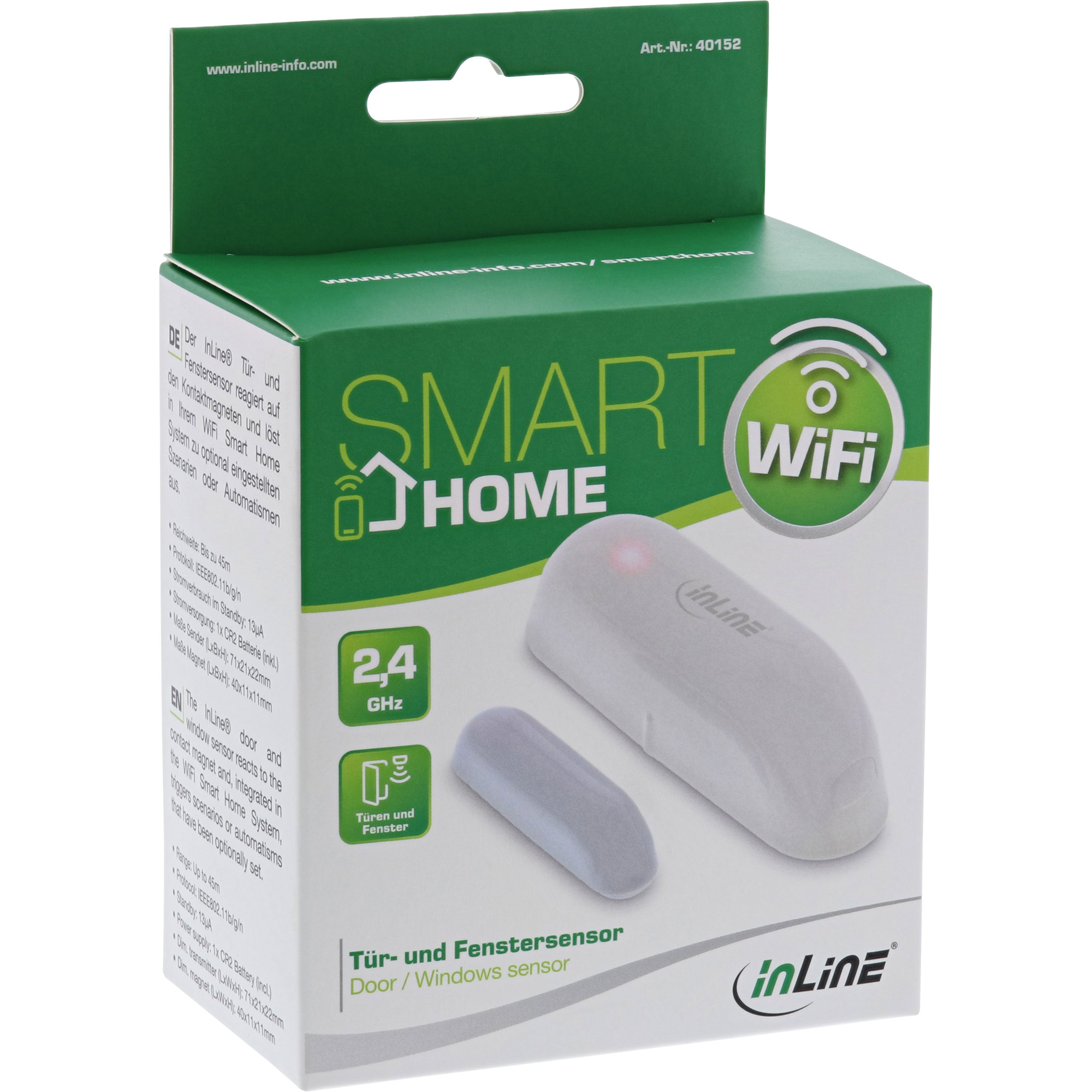 Inline® SmartHome tür- oder Fenstersensor