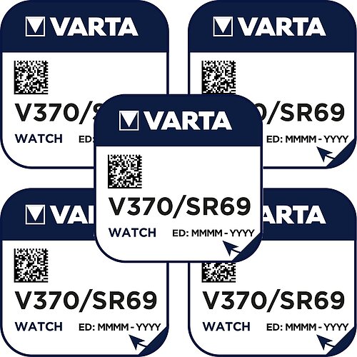 5x Varta SR920W SR69 370 Silberoxid Batterie 1,55V