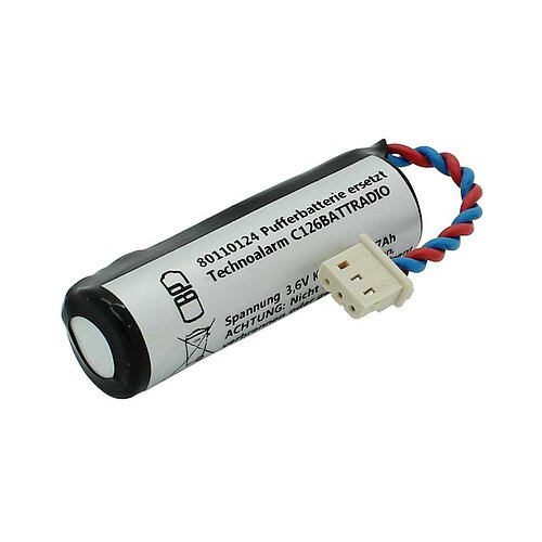 Pufferbatterie LiSoCl2 3,6V 2,7Ah ersetzt Technoalarm C126BATTRADIO Pufferbatterie LiSoCl2 3,6V 2,7Ah ersetzt Technoalarm C126BATTRADIO