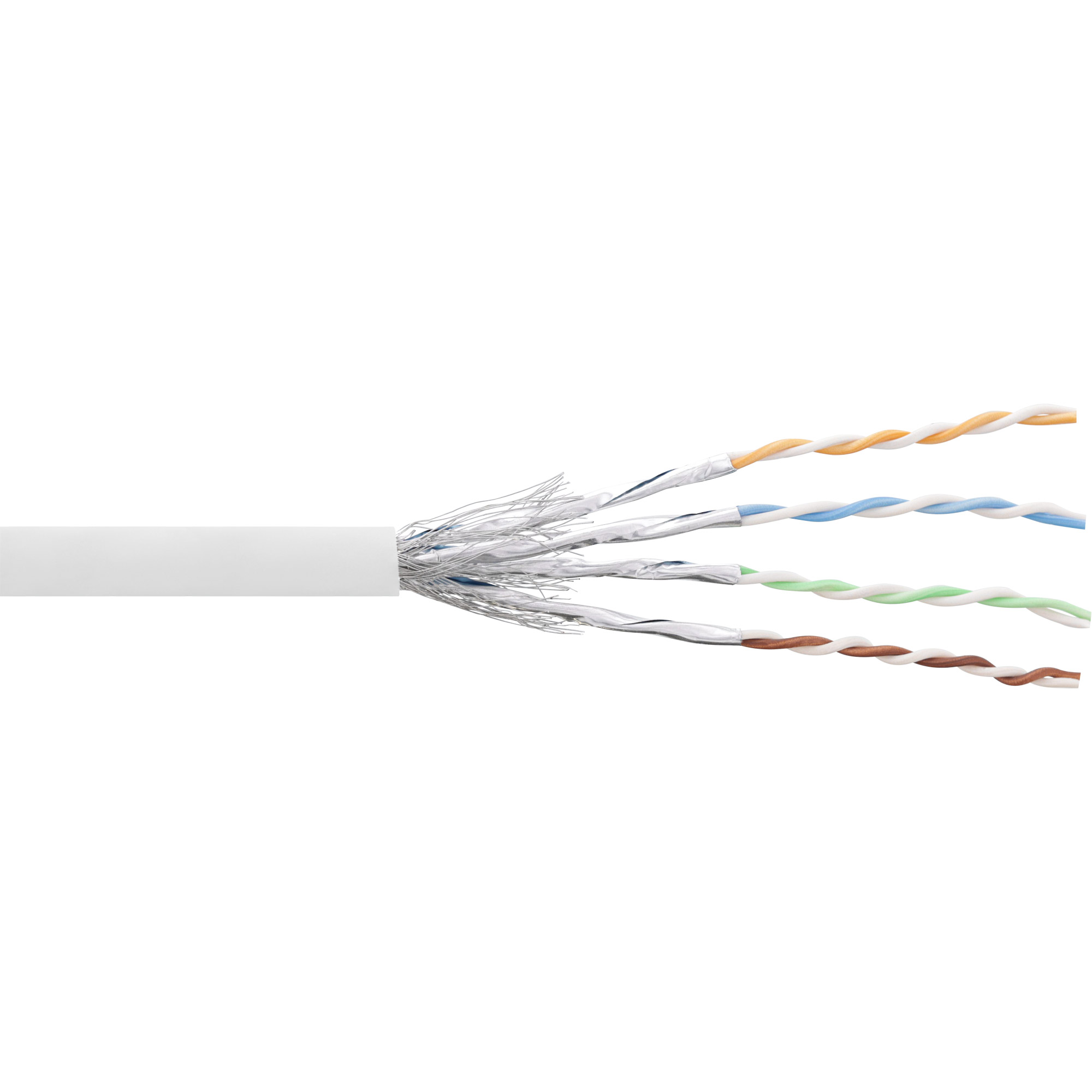 100m - Inline® Patchkabel Cat.6 S/FTP (PiMf), weiß, AWG27, PVC, CU 100m - Inline® Patchkabel Cat.6 S/FTP (PiMf), weiß, AWG27, PVC, CU