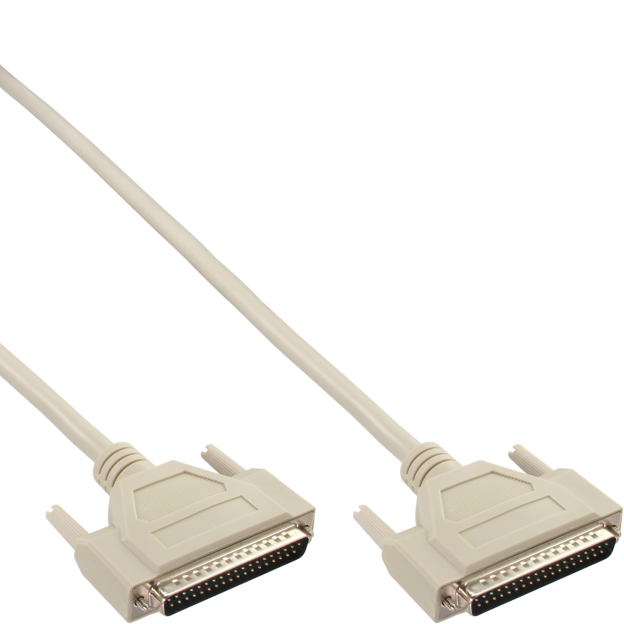 Inline® Serielles Kabel, 37pol Stecker / Stecker, vergossen, 1:1 belegt, 2m Inline® Serielles Kabel, 37pol Stecker / Stecker, vergossen, 1:1 belegt, 2m