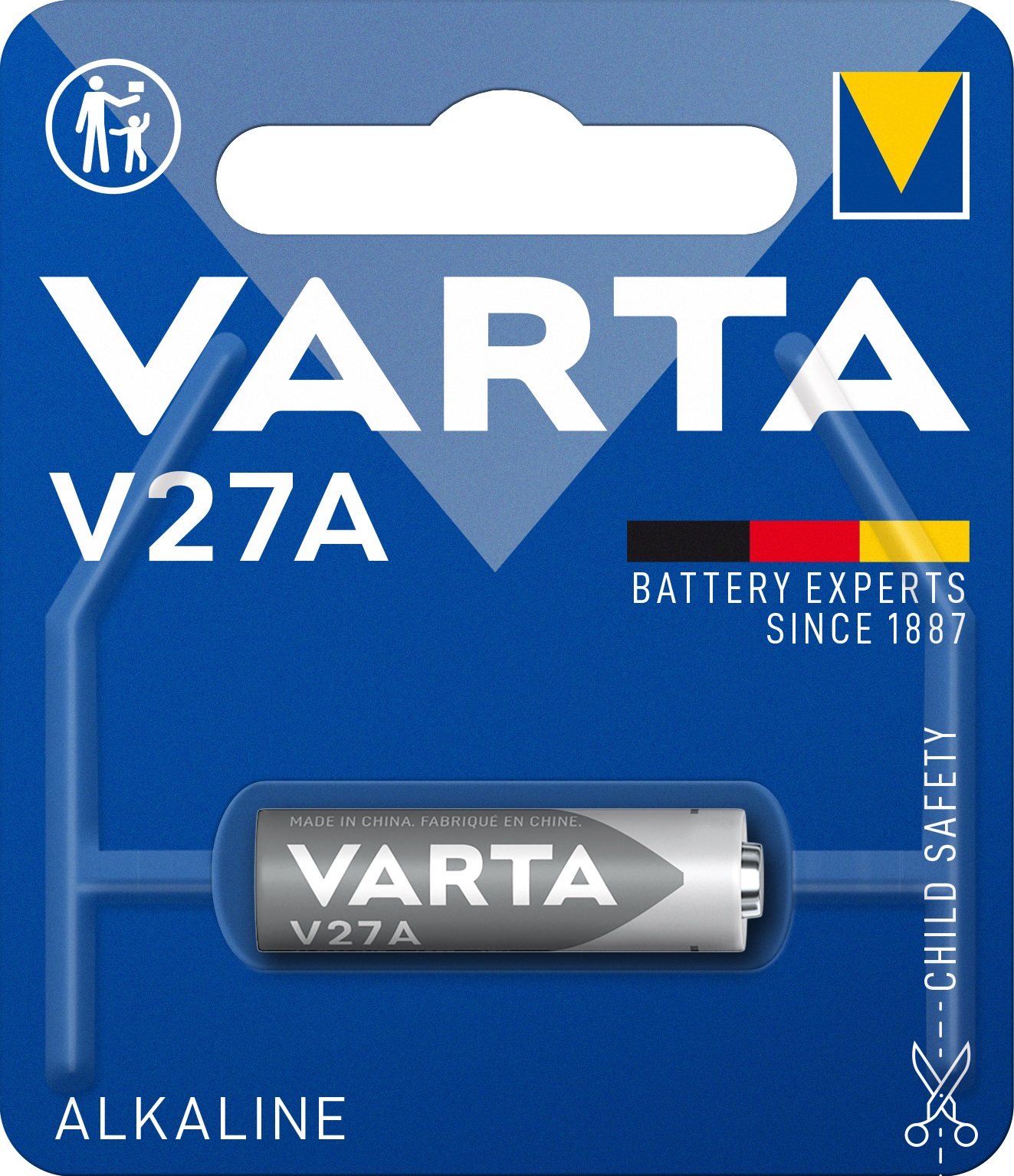 100x Varta V27A LR27A MN27 Alkaline 12V Batterie