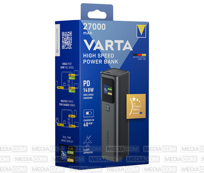 Akku Powerbank, 27.000mAh, High Speed, grau Akku Powerbank, 27.000mAh, High Speed, grau