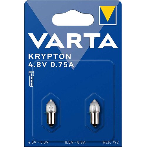 2x Varta 792 Krypton P13,5s 4,8V 0,75A