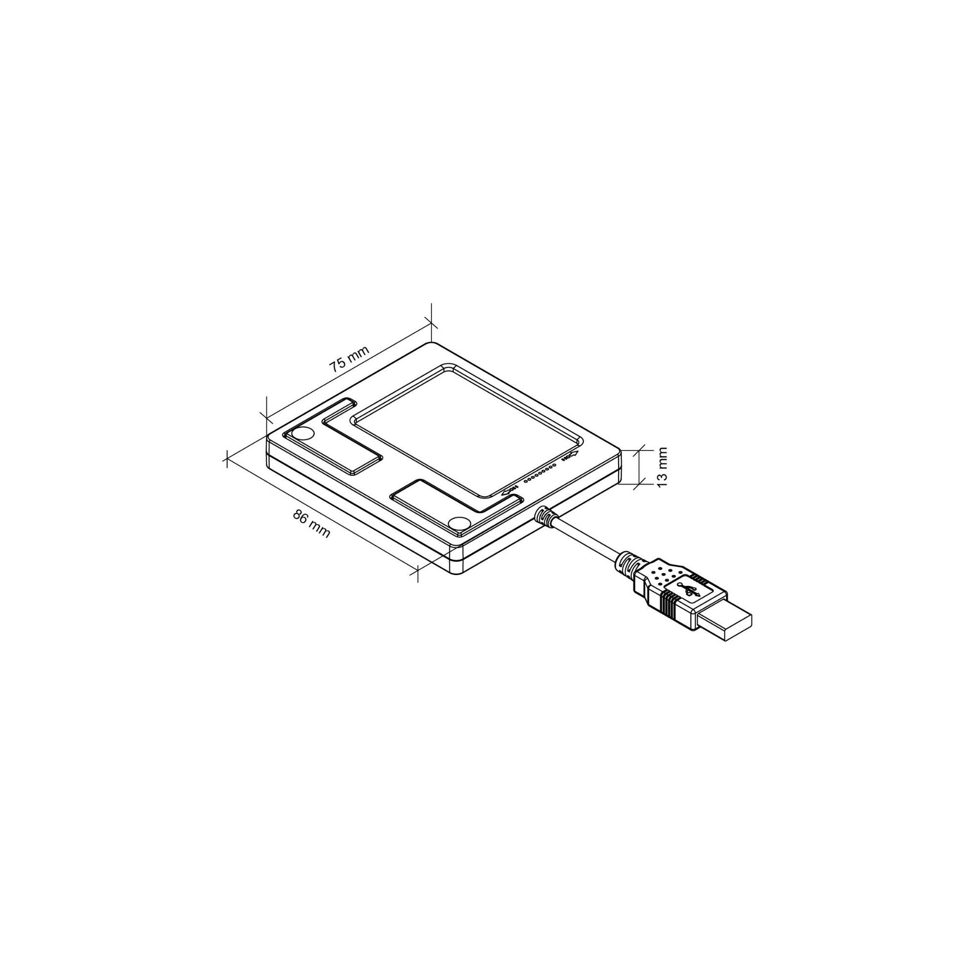 Perixx PERIPAD-501 II, professionelles USB Touchpad, schwarz
