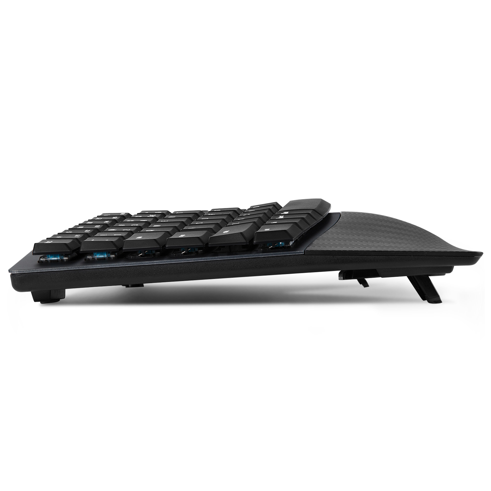 Perixx PERIBOARD-535 DE BL, ergonomische mechanische USB Tastatur (blaue Taster)