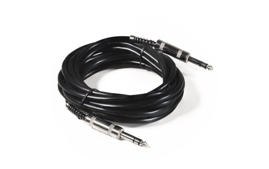 Klinke-Verbindungskabel HOLLYWOOD 5m, 6,3 mm Stecker-Stecker, stereo