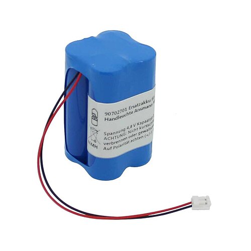 Ersatzakku für Handleuchte NiMH 4,8V 1600mAh passend für Ansmann Ersatzakku für Handleuchte NiMH 4,8V 1600mAh passend für Ansmann