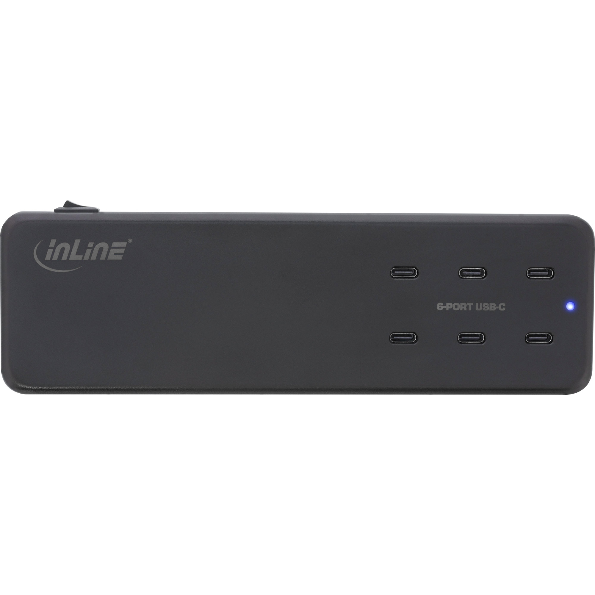 Inline® Multiport Netzteil, Ladegerät, 6x USB-C, PD 3.0, GaN, schwarz