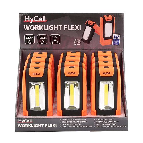 HyCell COB LED Worklight Flexi 1600-0127 Display
