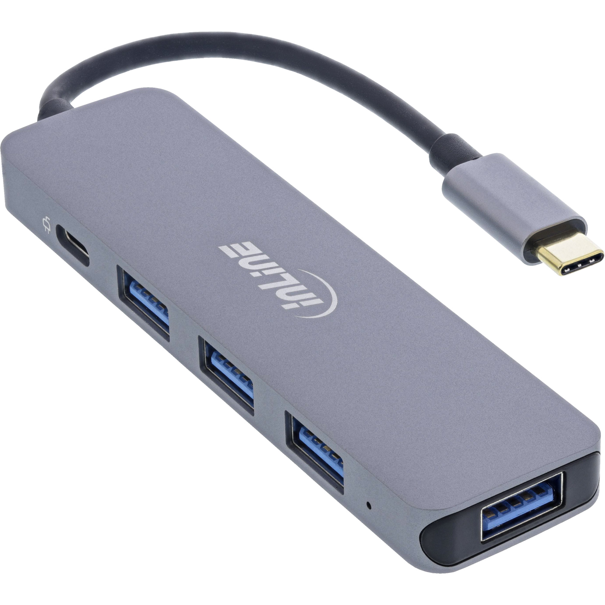Inline® USB 3.2 USB-C Multi Hub (4x USB-A 5Gb/s + USB-C (Data/PD 87W) Inline® USB 3.2 USB-C Multi Hub (4x USB-A 5Gb/s + USB-C (Data/PD 87W)