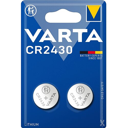 Varta CR2430 Lithium Knopfzelle 3V Batterie 2er Verpackung