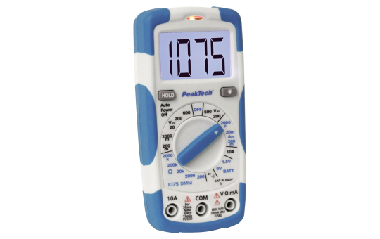 Digitalmultimeter PeakTech ''P1075'', 2000 Counts, 600V AC/DC, 10A DC, mit NCV