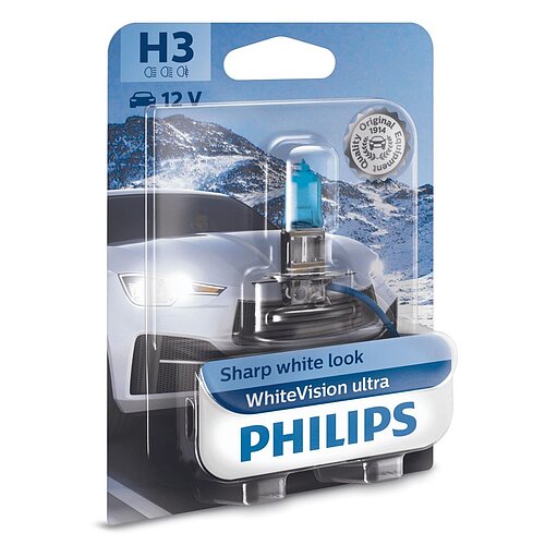 Philips H3 12V 55W PK22s WhiteVision Ultra