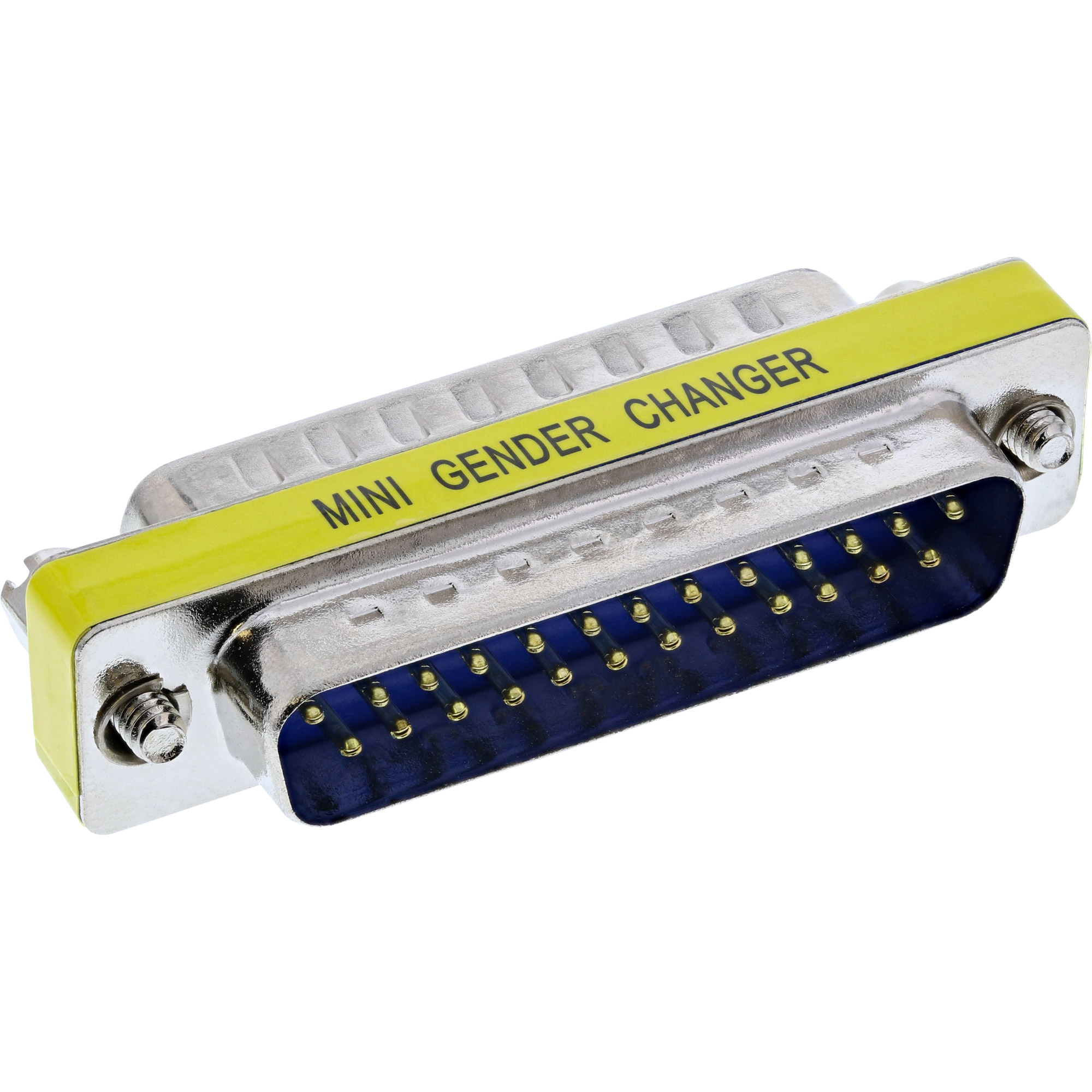 Inline® Mini-Gender-Changer, 25pol Sub D Stecker / Stecker