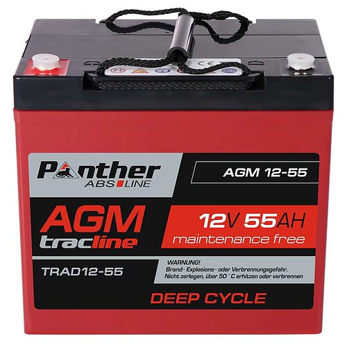 Panther tracline AGM Deep Cycle 12V 55Ah Panther tracline AGM Deep Cycle 12V 55Ah