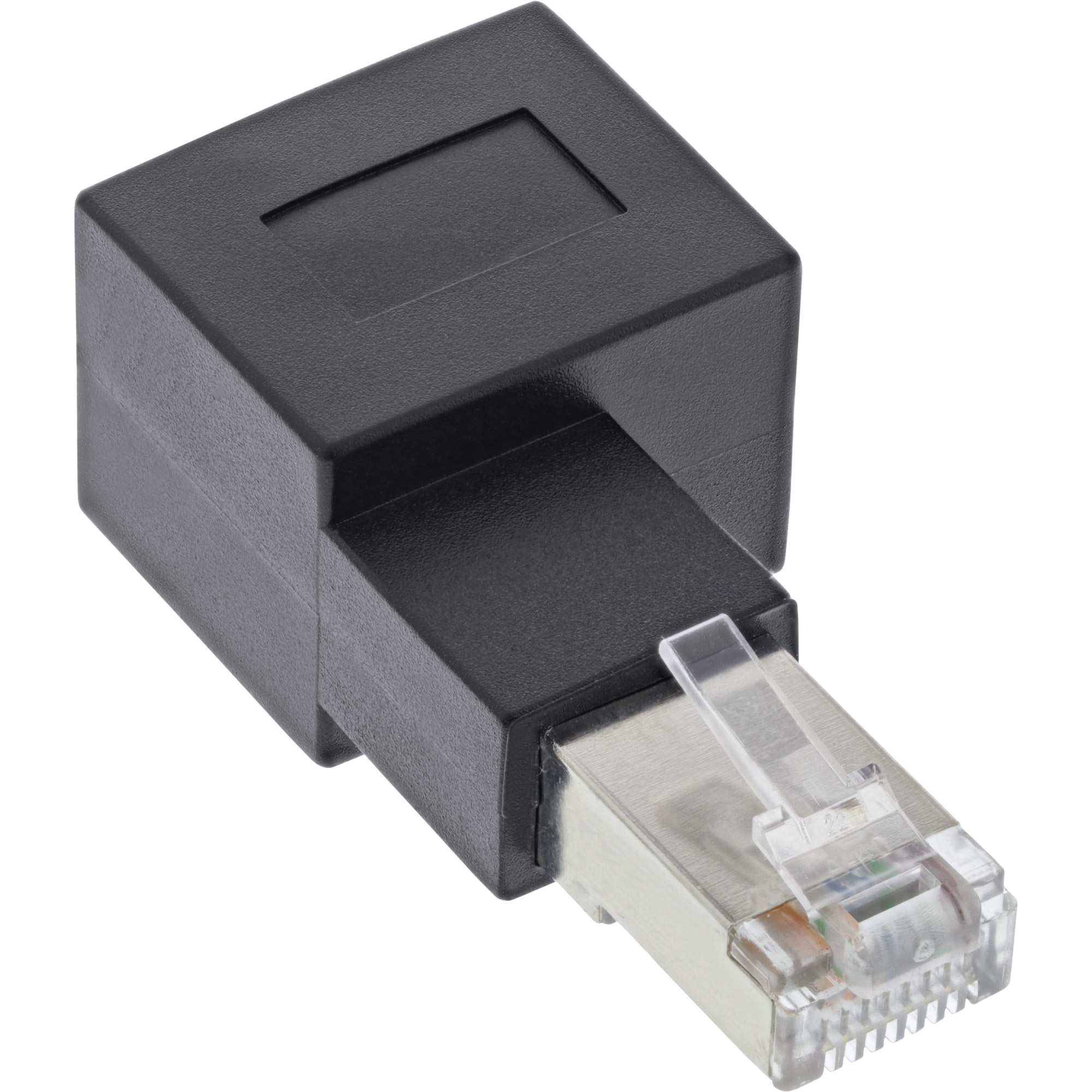Inline® Patchkabel-Adapter Cat.6A, RJ45 Stecker/Buchse, 90° rechts gewinkelt Inline® Patchkabel-Adapter Cat.6A, RJ45 Stecker/Buchse, 90° rechts gewinkelt