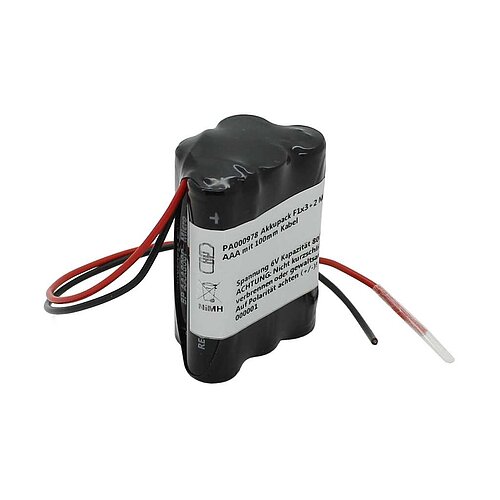 Akkupack NiMH 6,0V 800mAh F1x3+2 Micro AAA mit 150mm Kabel