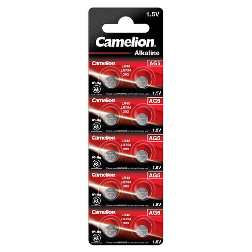 10x Camelion AG5 LR48 LR754 393 1.5V Alkaline Knopfzelle